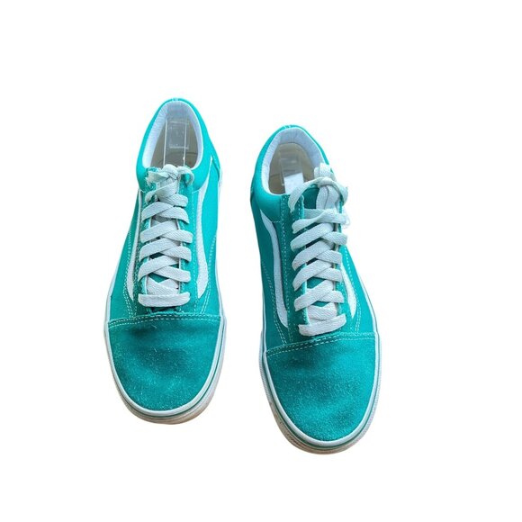 Vans Old Skool Skateboard Shoes men’s 5 women’s 6.5 Waterfall Green Suede Green - Picture 2 of 7